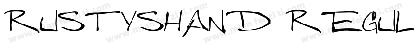 RustysHand Regular字体转换